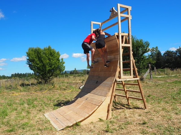 trampo filet course obstacle ninja